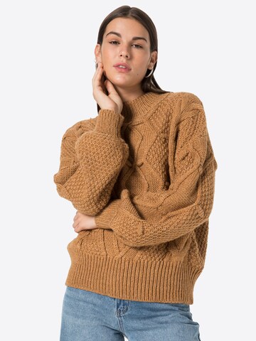 Pull-over 'KAMMA' OBJECT en marron : devant