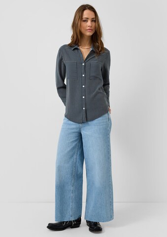 QS Bluse in Blau