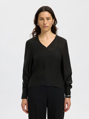 SELECTED Blouse in Black: front