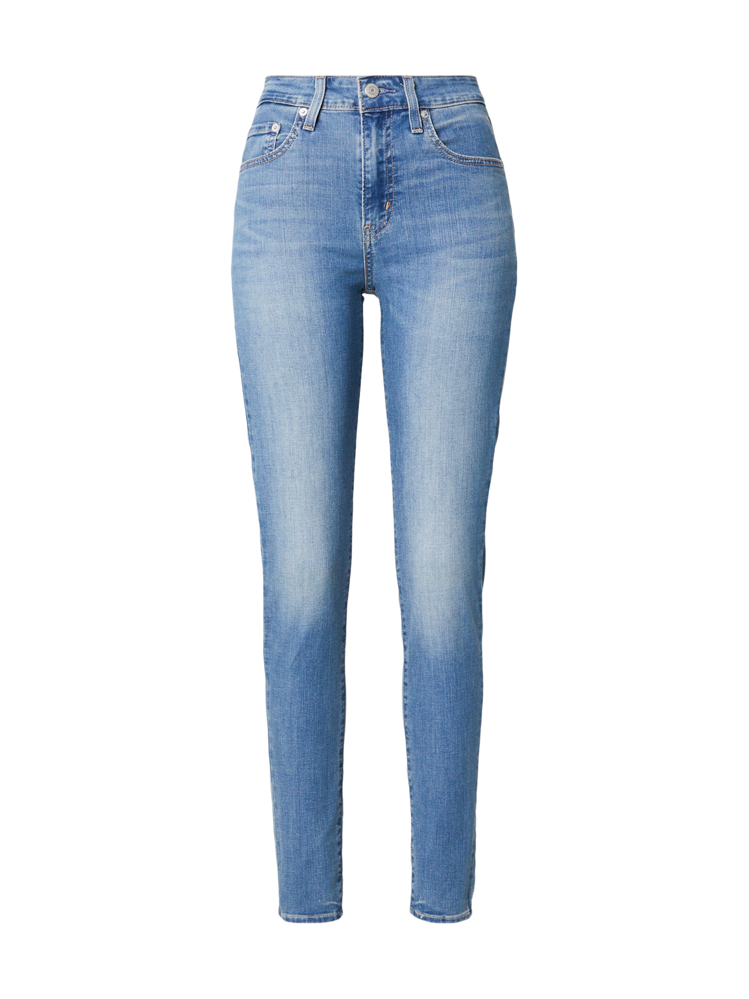 LEVI'S ® Slimfit Jeans '721 HIGH RISE SKINNY' in Blauw: voorkant