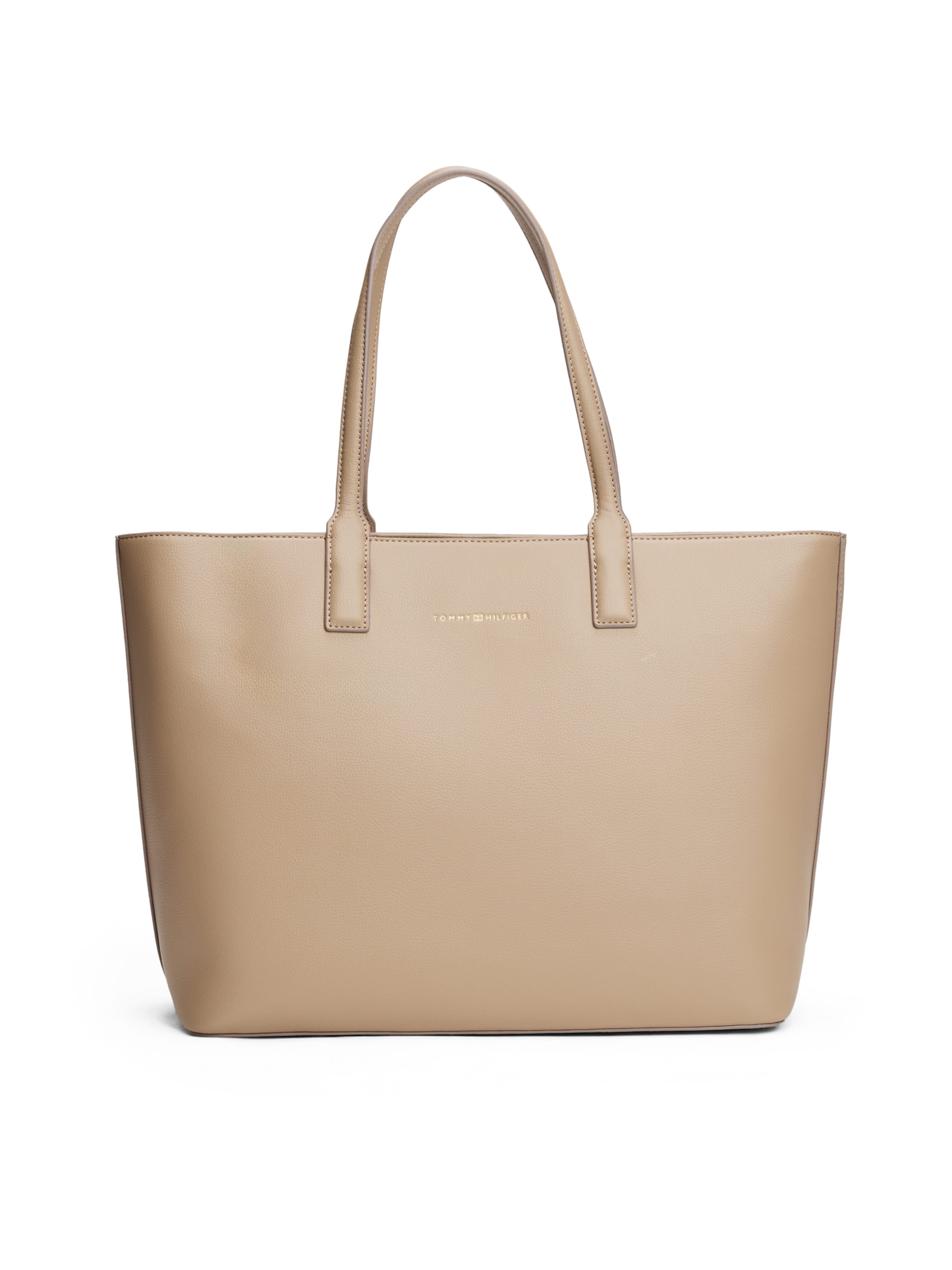 TOMMY HILFIGER "Чанта тип ""Shopper""" в бежово: отпред