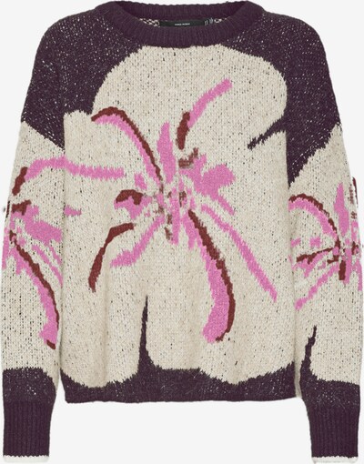 Megztinis 'VMMADISON' iš Vero Moda Petite, spalva – slyvų spalva / rožių spalva / burgundiško vyno spalva, Prekių apžvalga