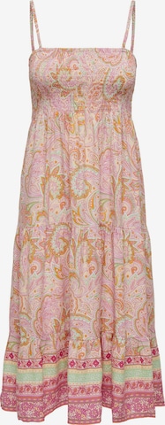 ONLY Καλοκαιρινό φόρεμα 'ZELINA' σε ροζ: μπροστά