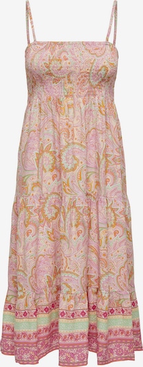 ONLY Kleid 'ZELINA' in hellgrün / orange / rosa, Produktansicht