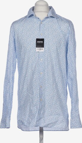 OLYMP Button Up Shirt in XL in Blue: front