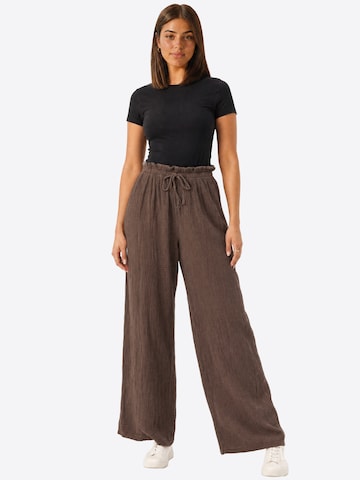 Wide Leg Pantalon 'Liska ' Seasons of April en marron