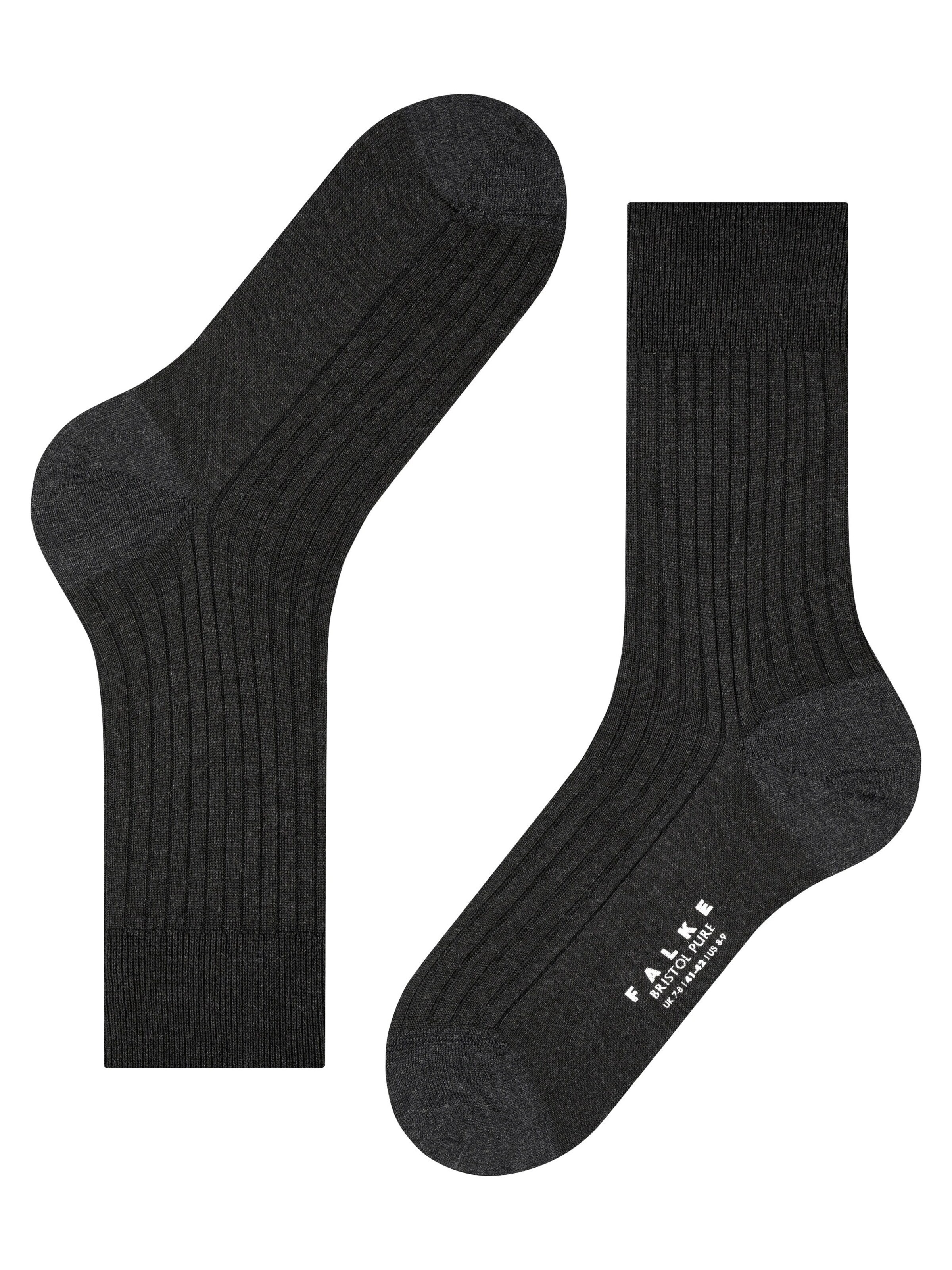 FALKE Socks 'Bristol Pure' in Grey