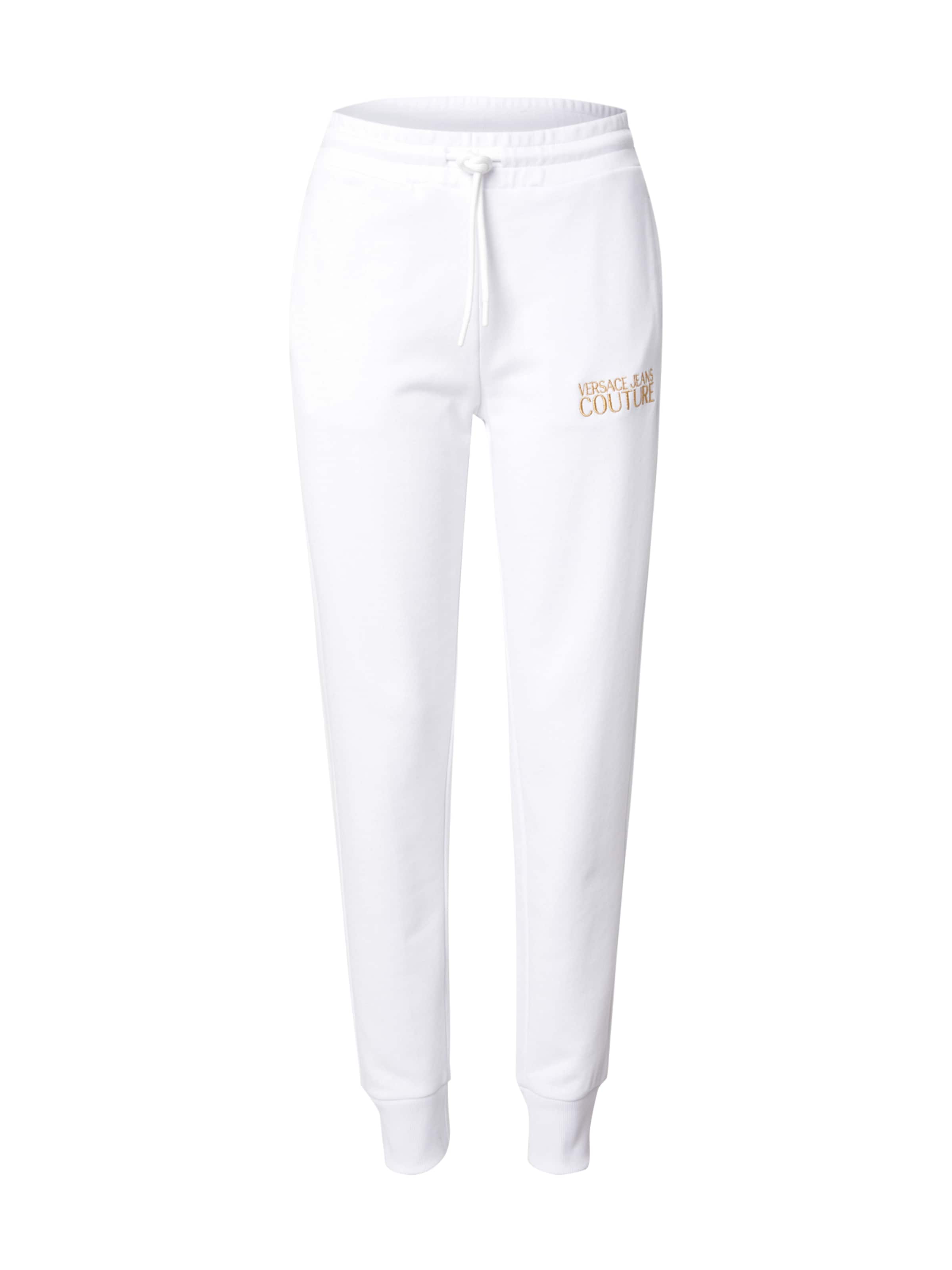 Versace Jeans Couture - Tapered Pantalón en blanco: frente
