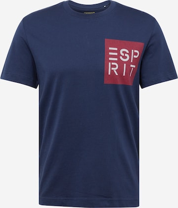 ESPRIT T-shirt i blå: framsida