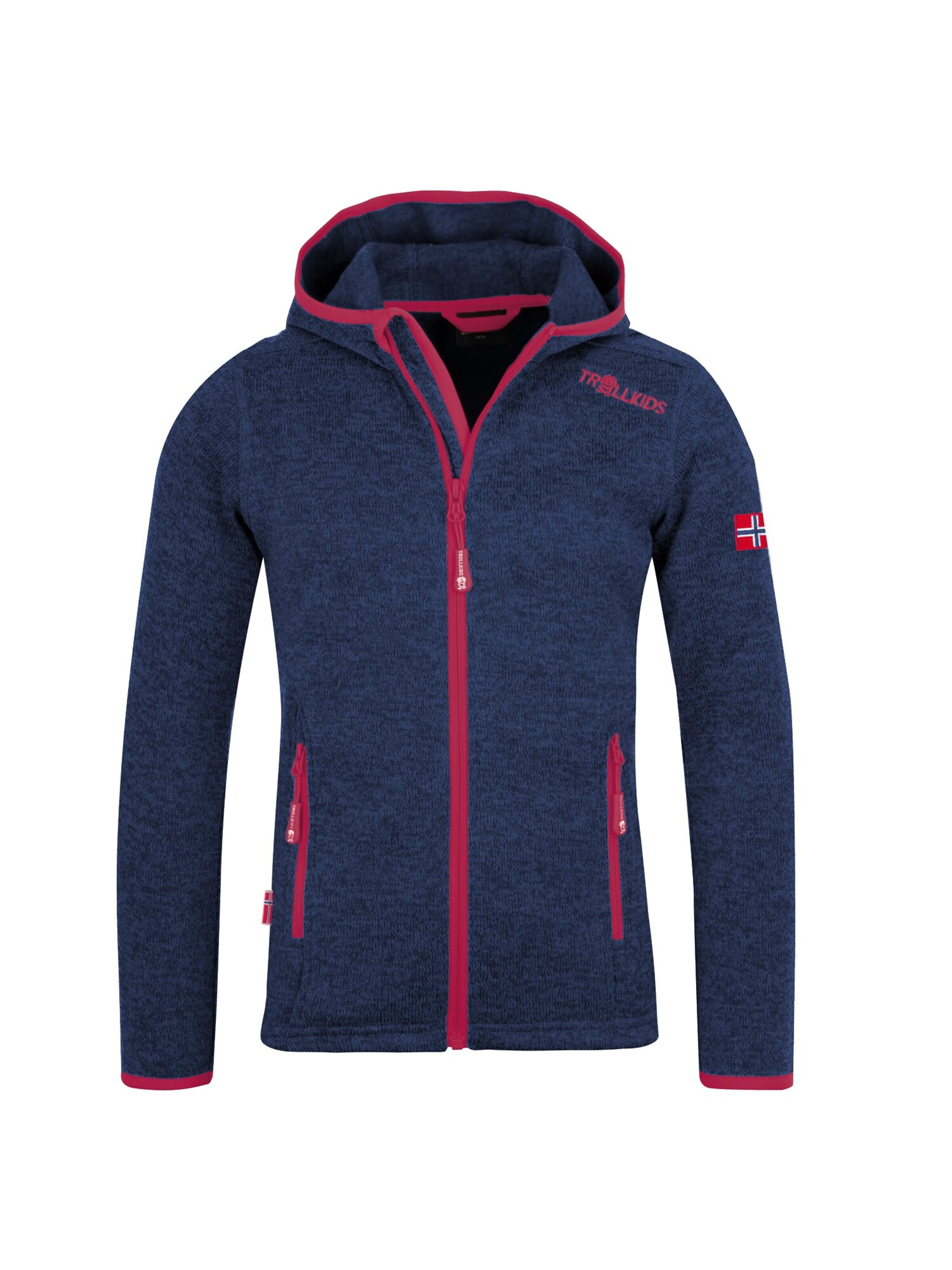 TROLLKIDS Fleece Jacket in Blue: front