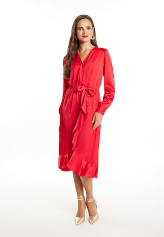 Robe de cocktail faina en rouge