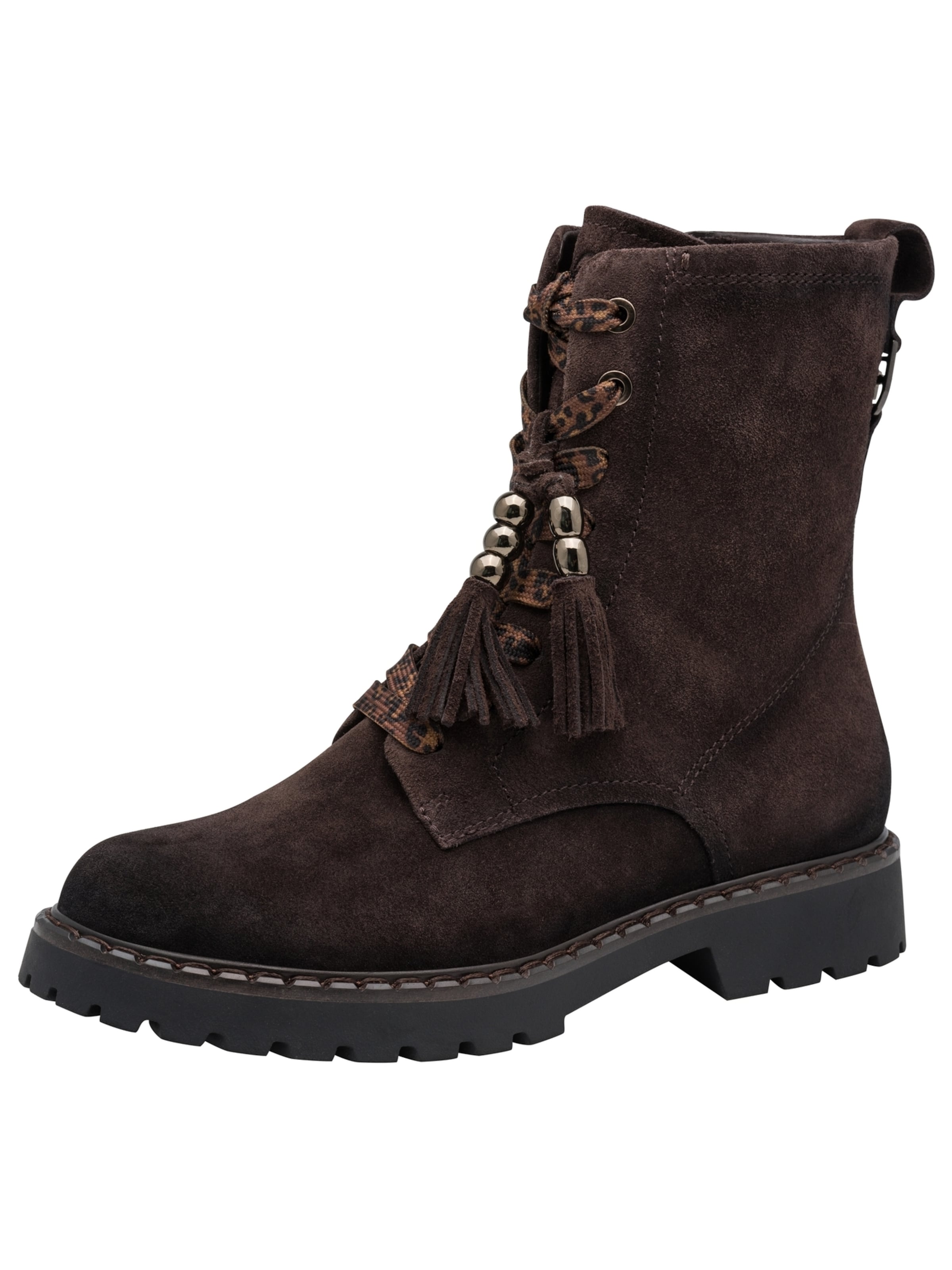 Tamaris Schnürstiefel in Schwarz: Vorderseite