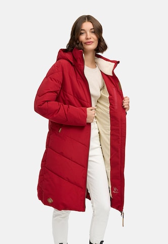 Ragwear Wintermantel 'Rebelka' in Rood: voorkant