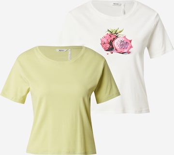 Monki Футболка в Желтый: спереди