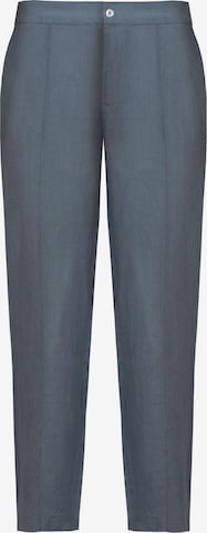 Regular Pantalon 'Linen Home Office Trousers Unisex' HACOY en gris : devant