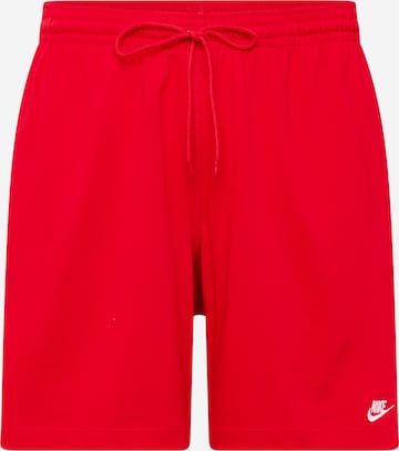 Nike Sportswear regular Παντελόνι 'Club' σε κόκκινο: μπροστά