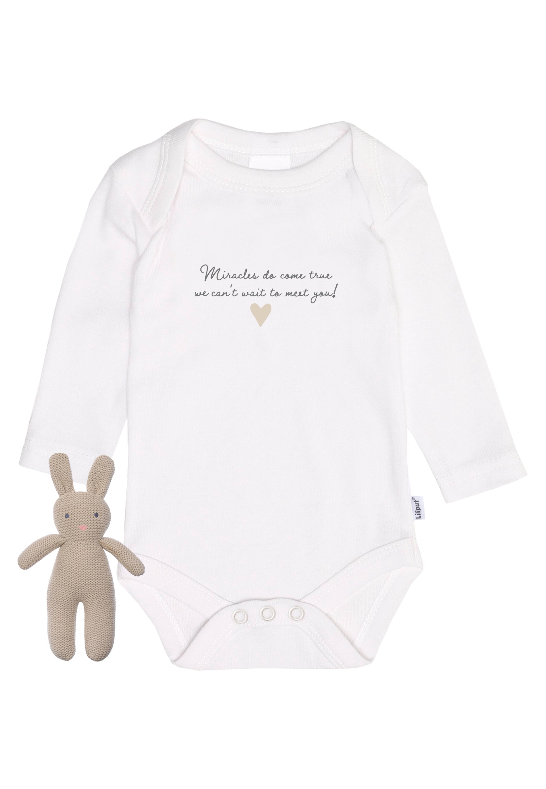 LILIPUT Baby-Geschenkset in Beige: Vorderseite