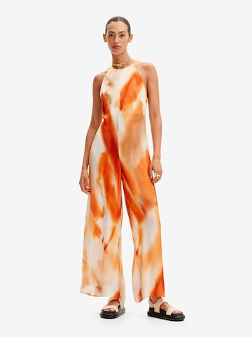 Desigual Jumpsuit in Oranje: voorkant