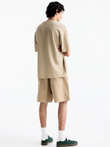 Pull&Bear Loosefit Broek in Beige