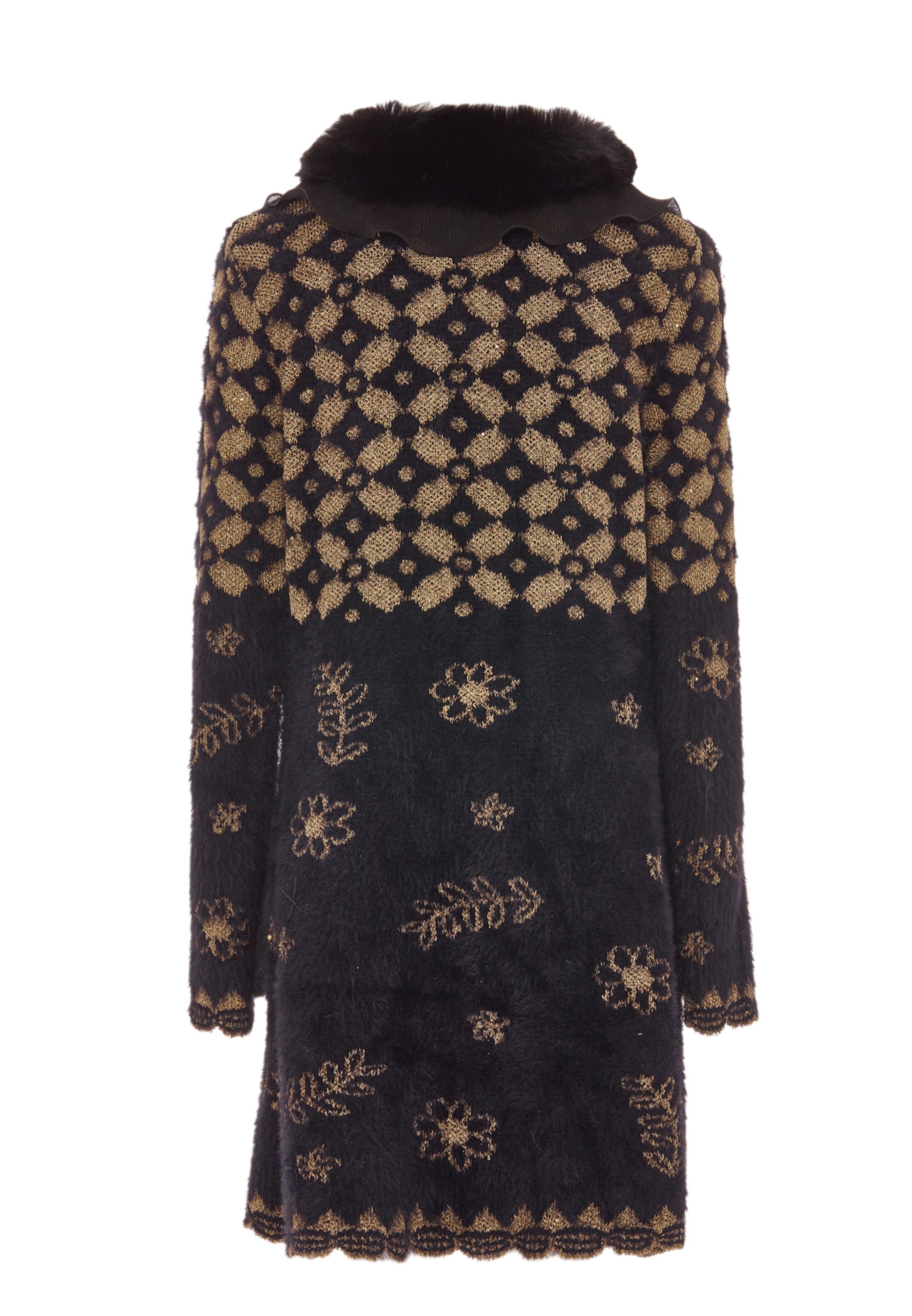 Giacchetta di faina in nero