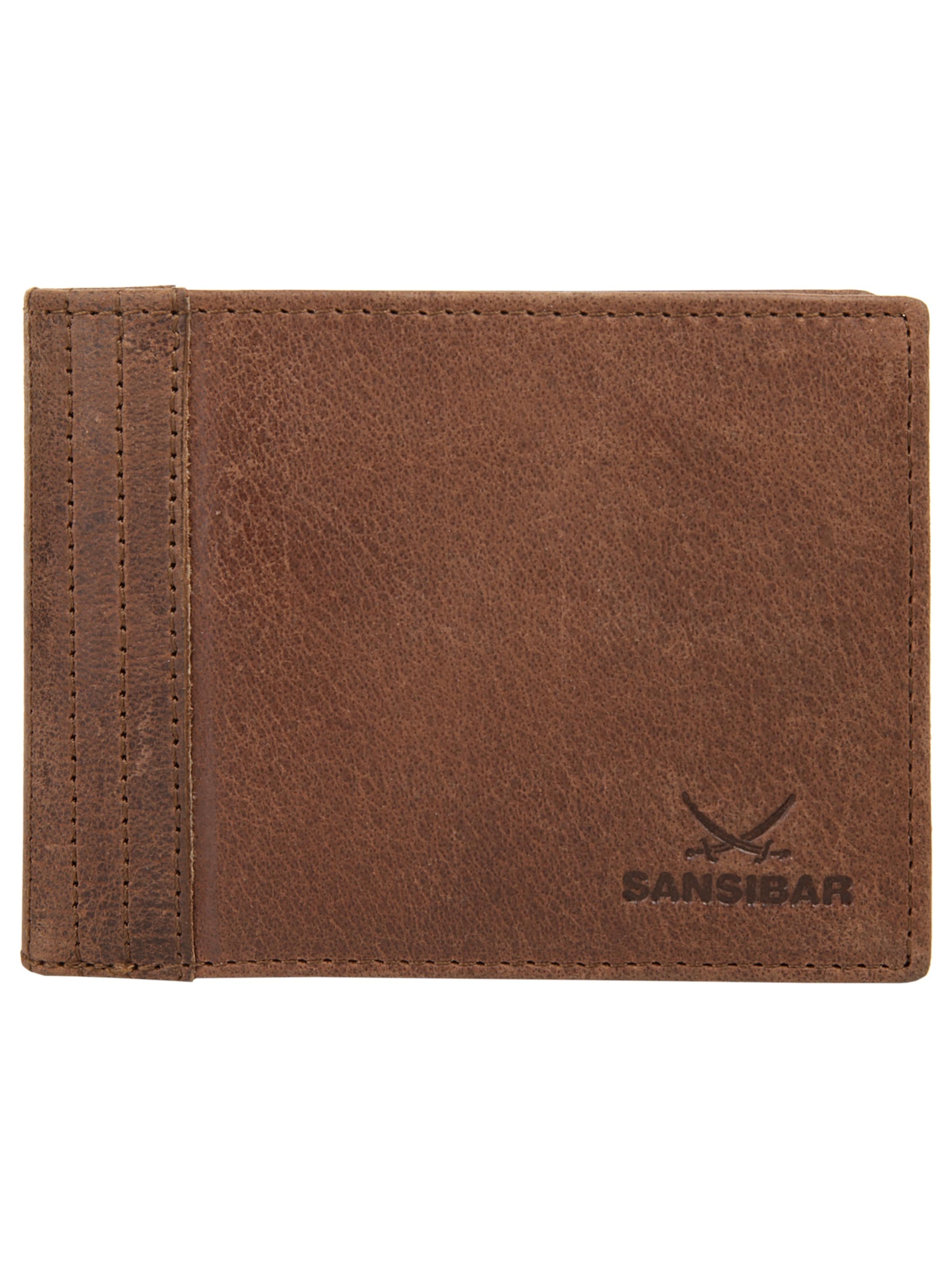 SANSIBAR Wallet in Brown: front