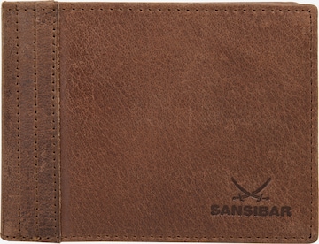 SANSIBAR Wallet in Brown: front