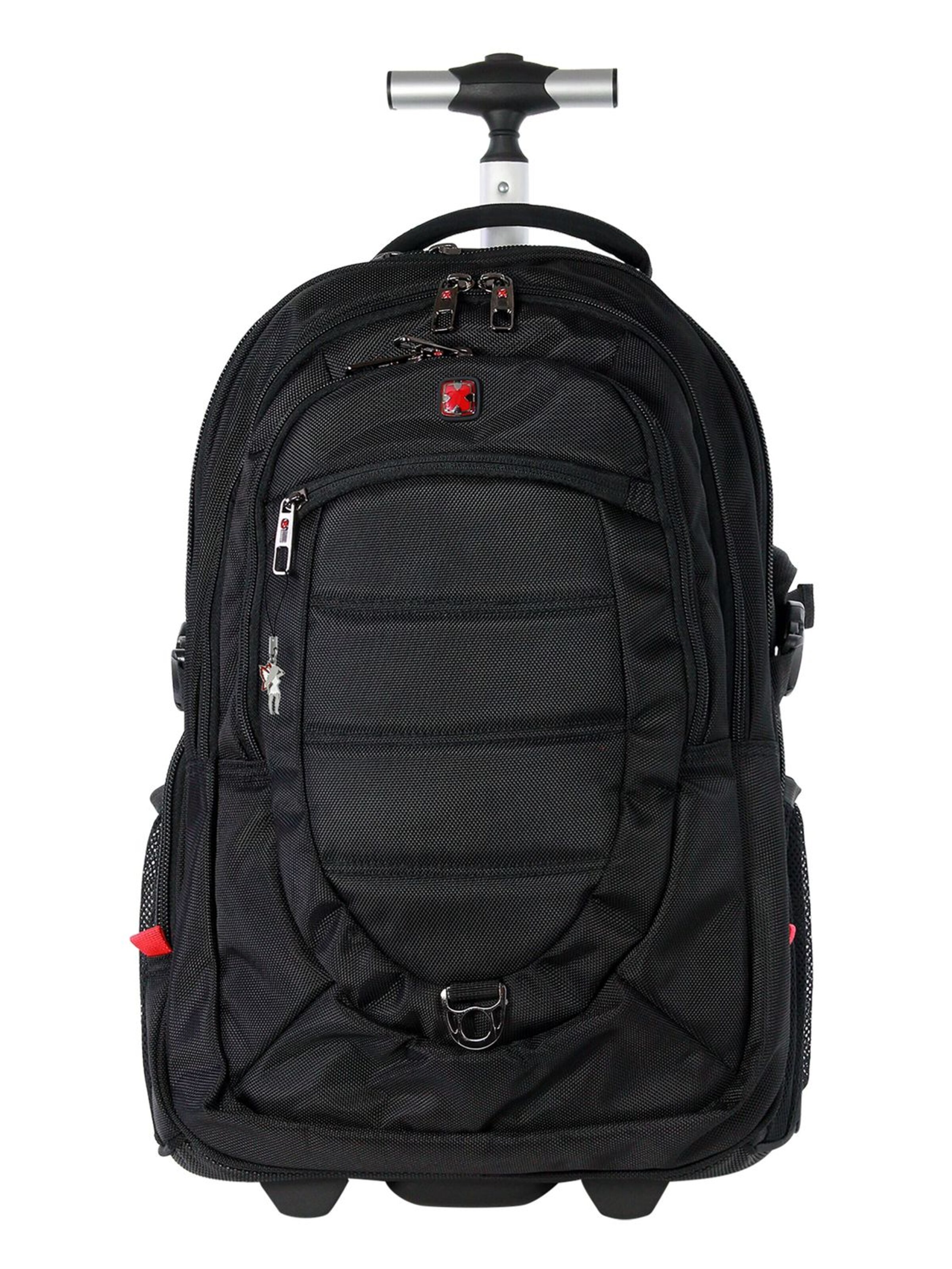 Travel N Meet Backpack in Black: front