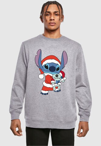 ABSOLUTE CULT Sweatshirt 'Lilo And Stitch - Christmas' in Grau: predná strana