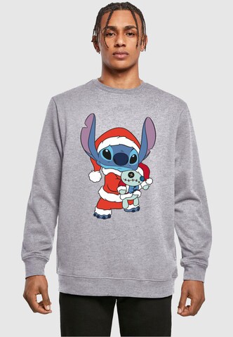 ABSOLUTE CULT Sweatshirt 'Lilo And Stitch - Christmas' in Grau: Vorderseite