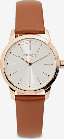ESPRIT Armbanduhr in Braun: front