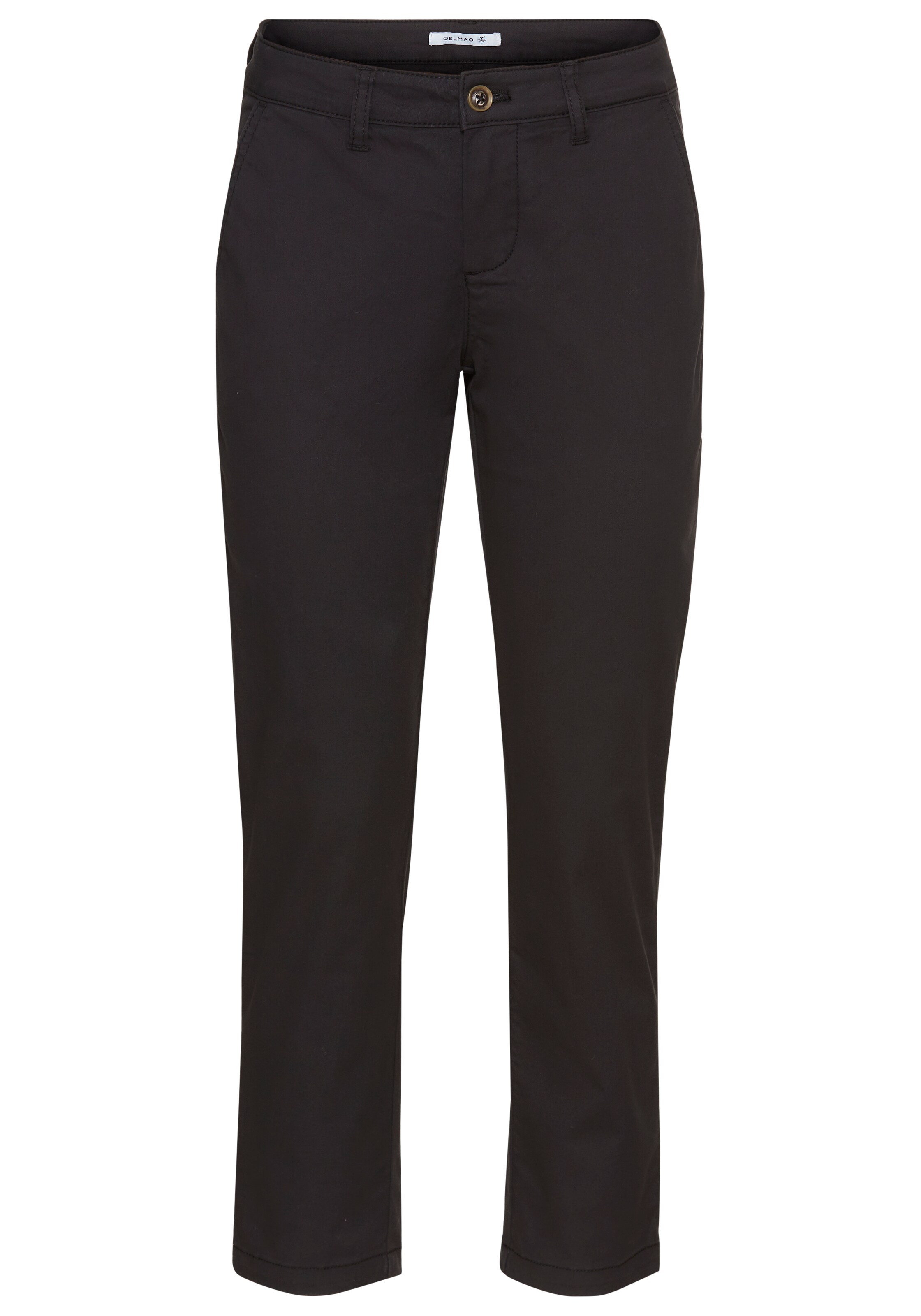 DELMAO Regular Hose in Schwarz: Vorderseite