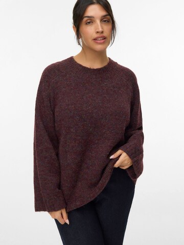 Vero Moda Curve Sweater 'VMCingrid' in Red: front