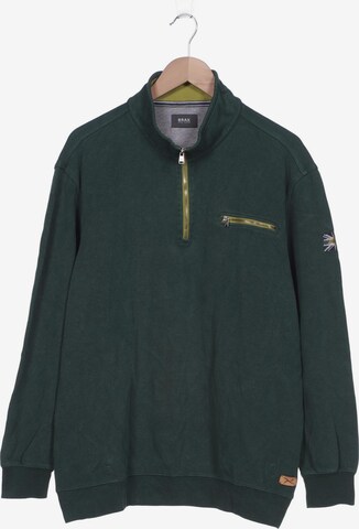 BRAX Sweatshirt & Zip-Up Hoodie in XXL in Green: front