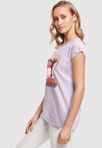 ABSOLUTE CULT T-Shirt 'Deadpool - Rides A Unicorn' in Lila