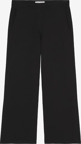 Marc O'Polo Wide leg Trousers in Black: front