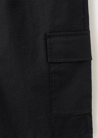 MANGO TEEN Regular Pants 'Armybl' in Black