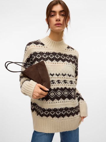 VERO MODA Trui 'VMAMPLE' in Beige