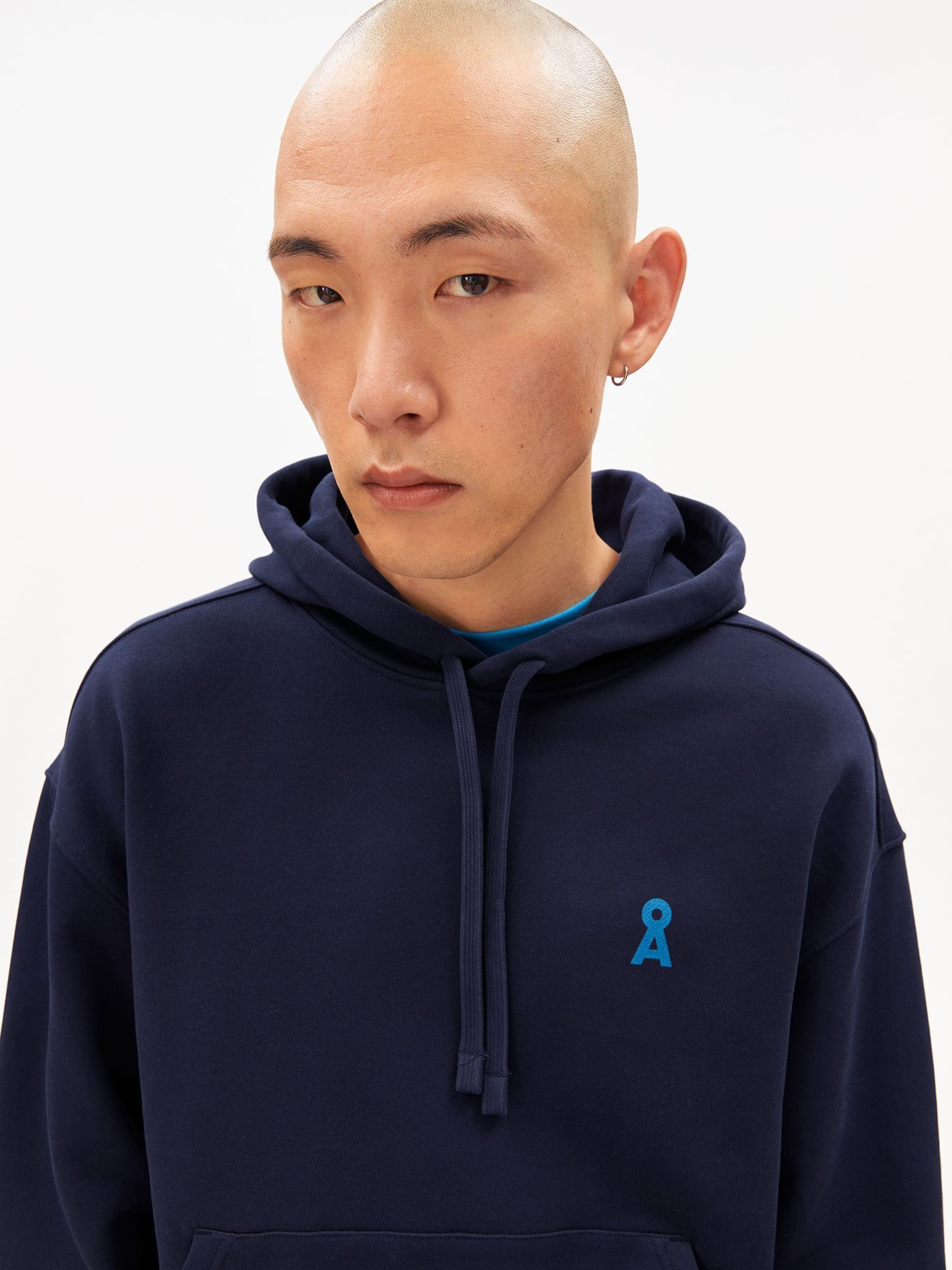 ARMEDANGELS Kapuzenpullover in Blau: Vorderseite