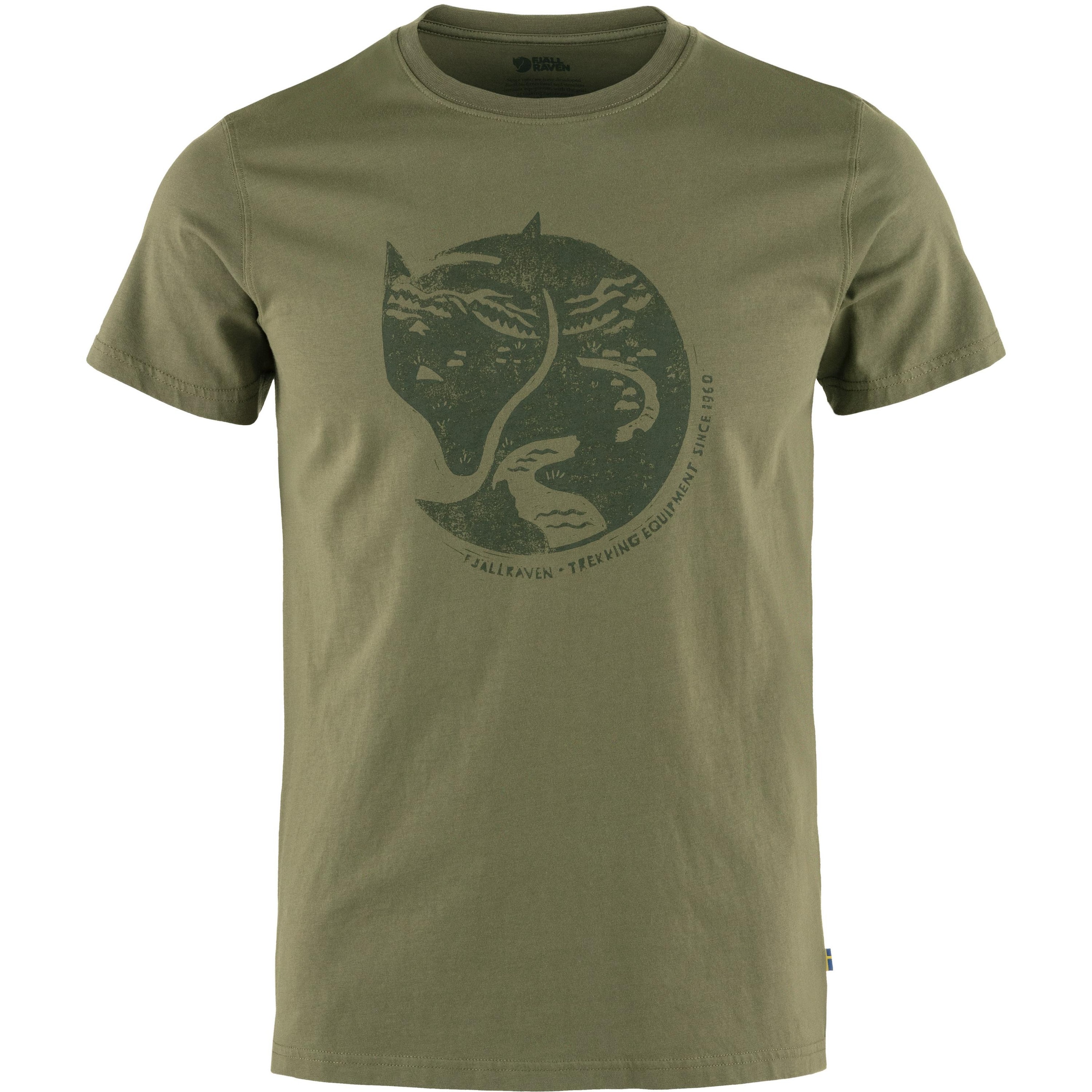 Fjällräven T-Shirt 'Arctic Fox' in Grün: Vorderseite