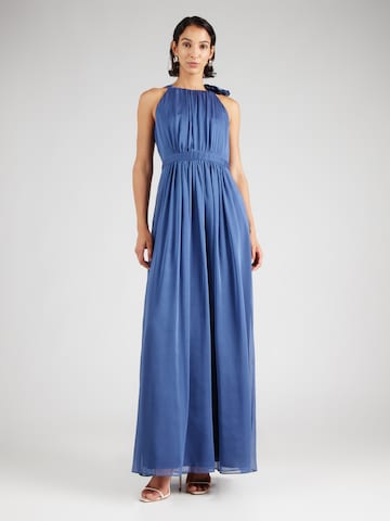 SWING - Vestido de noche en azul: frente