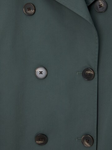 Palton de primăvară-toamnă de la Pull&Bear pe verde