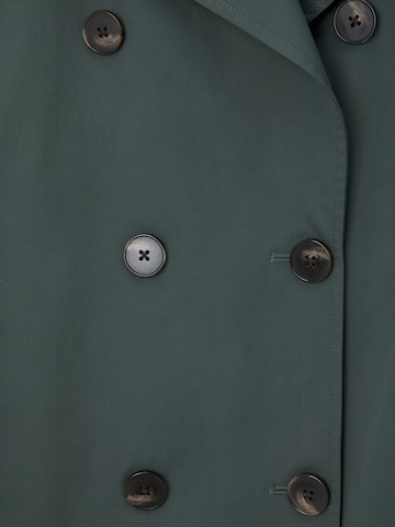 Pull&Bear Płaszcz przejściowy w kolorze zielony