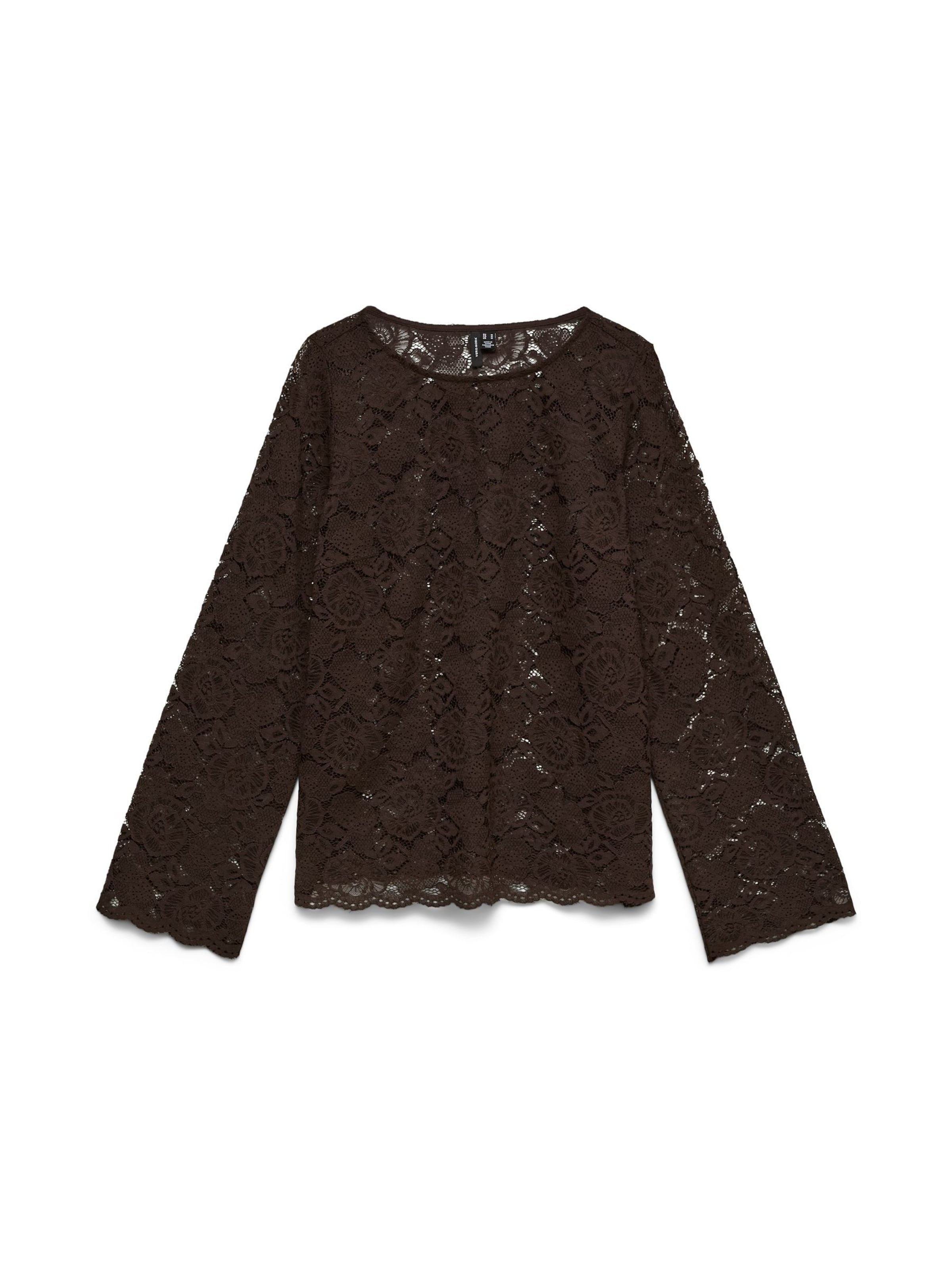 Camicia da donna 'VMBloom' di VERO MODA in marrone: frontale