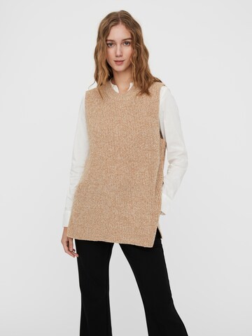 VERO MODA Sweater 'Lea' in Brown: front