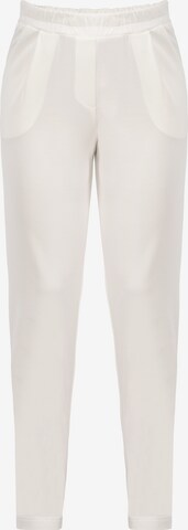 Karko Pleat-Front Pants ' ERYKA ' in White: front