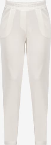 Karko Slim fit Pleat-Front Pants ' ERYKA ' in White: front