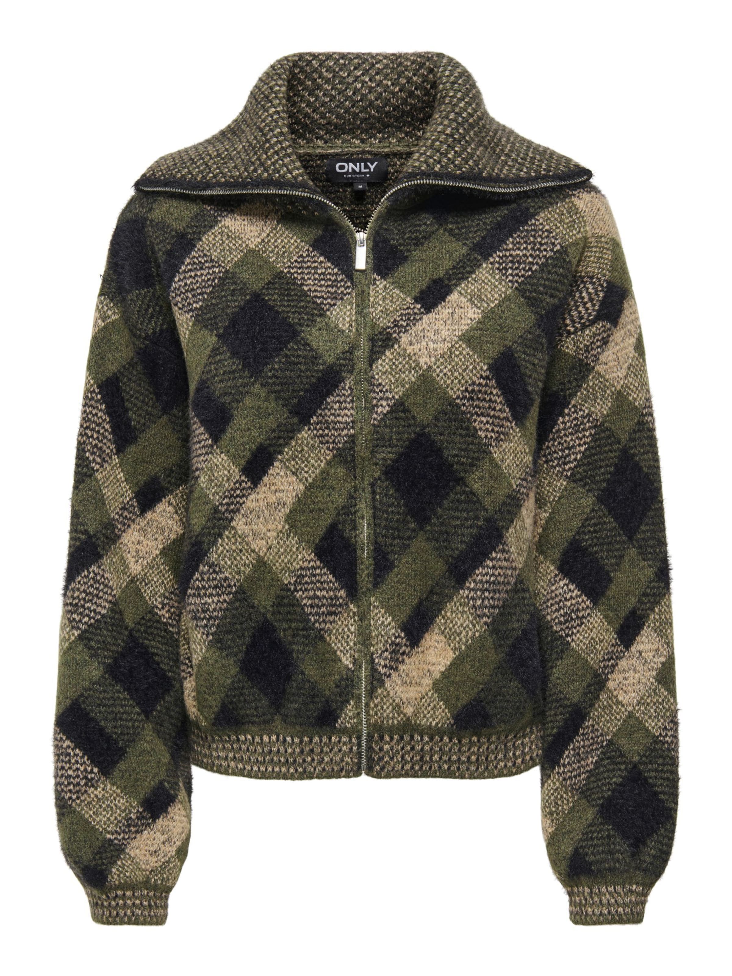 Cardigan 'ONLMaroon' ONLY en vert : devant