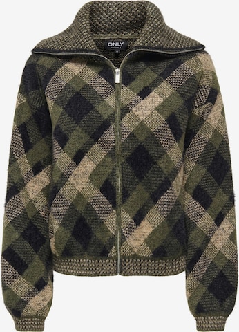 Cardigan 'ONLMaroon' ONLY en vert : devant