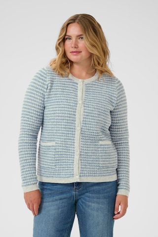 Cardigan 'KCElanna' KAFFE CURVE en gris : devant