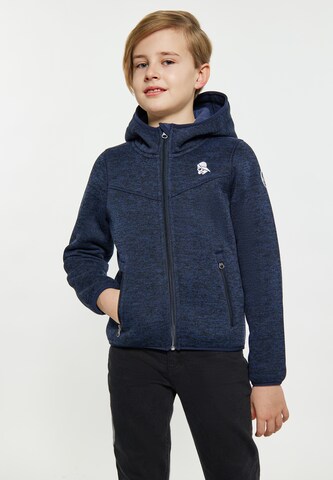 Schmuddelwedda Fleece jas in Blauw: voorkant